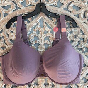 Cacique Lane Bryant Comfort Luxe Lightly Lined Full Coverage Bra 50F Lavender
